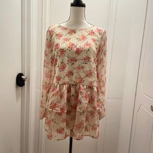 Pastel Floral Tea Dress